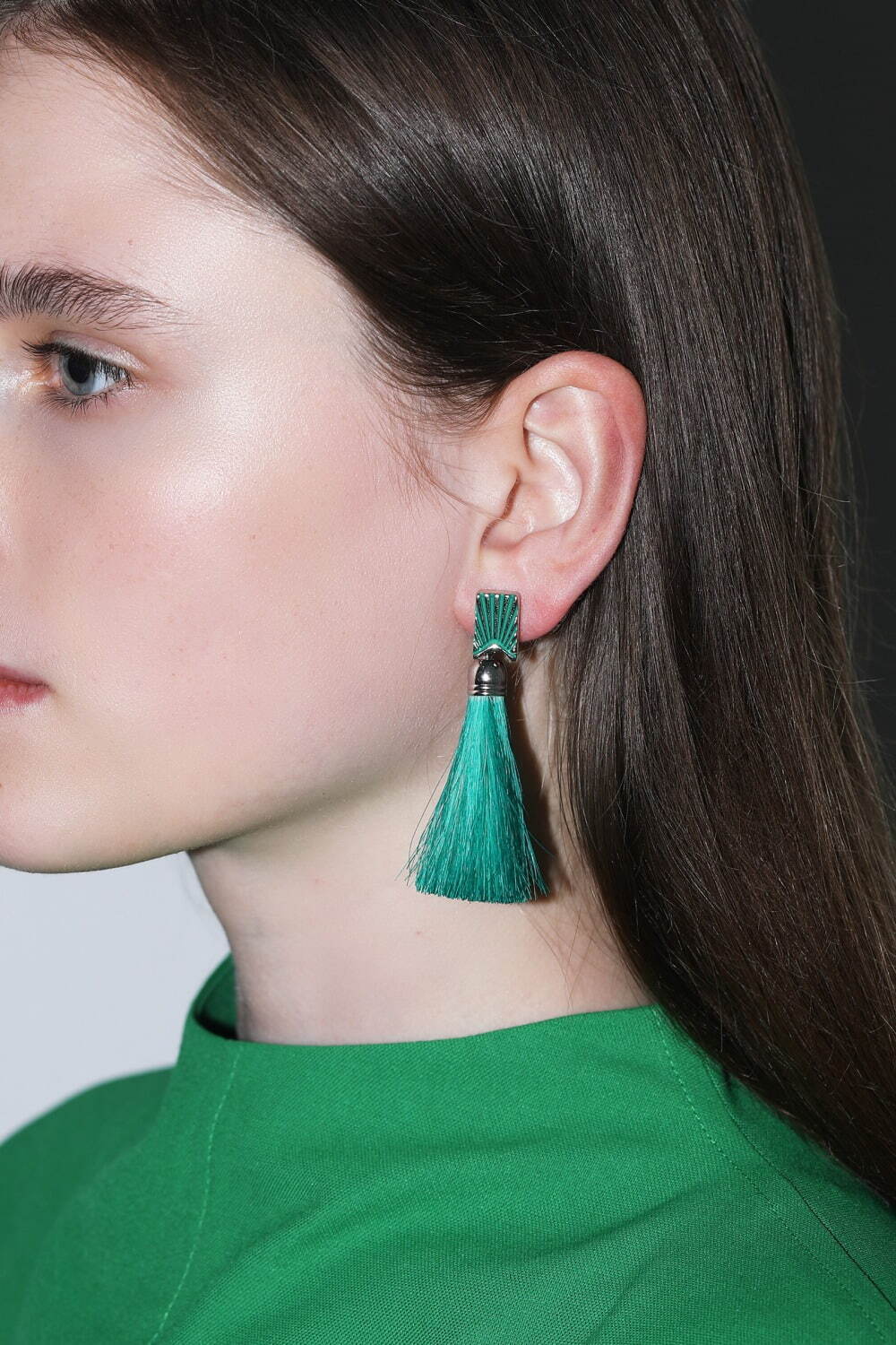 Fringe pierced earrings 16,000円