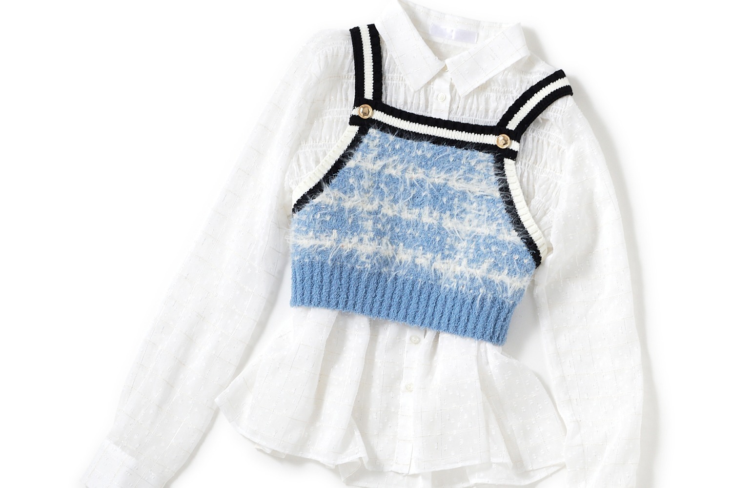 ファーファー23年秋冬新作、ツイード風ニットのビスチェ&“ハート”が輝くトリプルポーチバッグなど