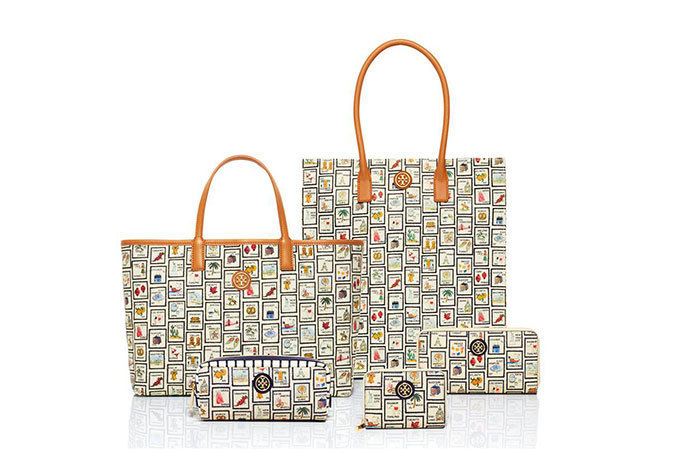 トリー バーチから「切手」柄の限定コレクション登場 - 伊勢丹新宿で 