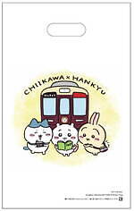 「ちいかわ×阪急電車」マルーンカラーの制服を着たハチワレ＆うさぎのコラボグッズ、装飾列車の運行も｜写真6