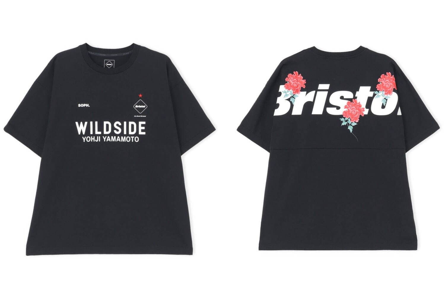 〈ワイルドサイド ヨウジヤマモト×エフシーレアルブリストル〉S/S TEE 19,800円