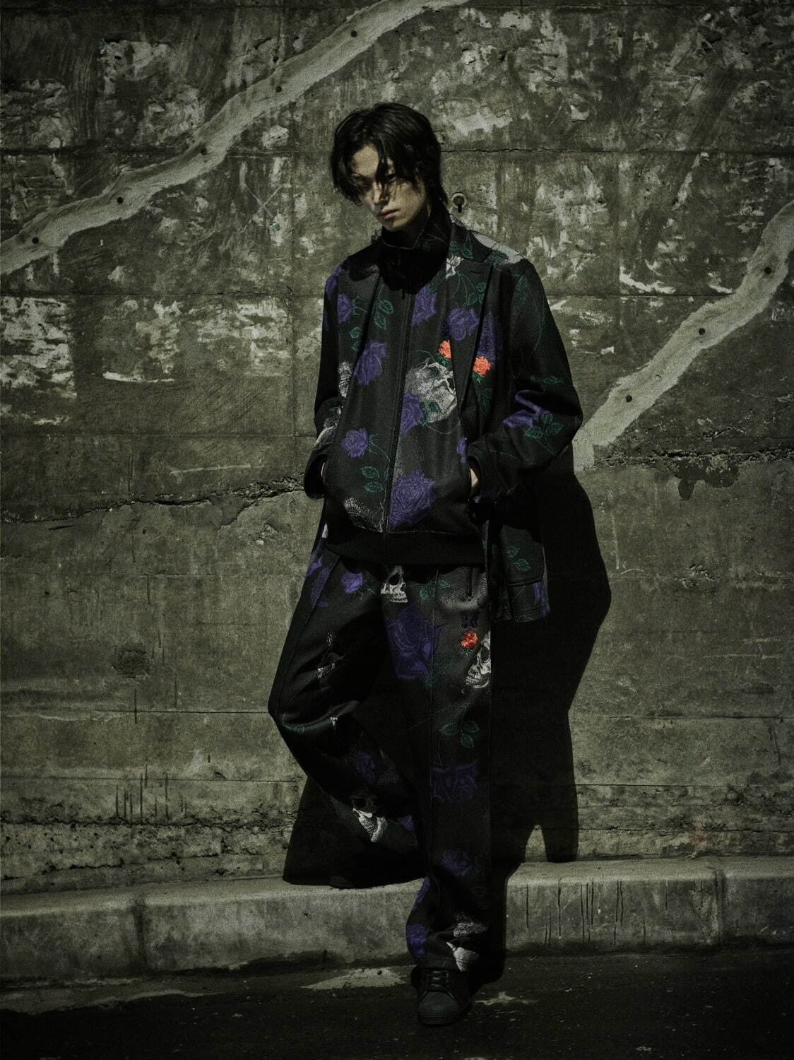 【最終価格】スカルローズジャケット　yohjiyamamoto