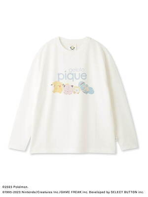 ポケモンスリープ SleepワンポイントロンT　ピカチュウ カビゴン S-M gelato pique - ポケモンスリープ SleepワンポイントロンT