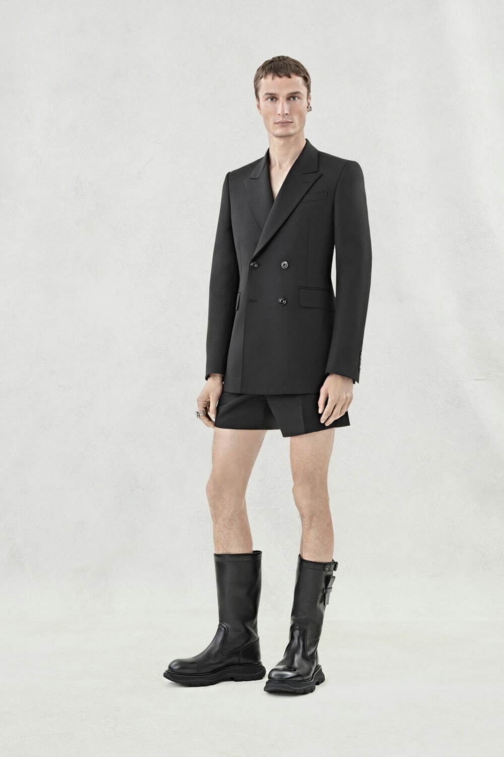 大人可愛い【Alexander McQueen】デニム ブレザー 22春夏新作 Alexander McQueen デニムジャケット | ブルー | FARFETCH JP