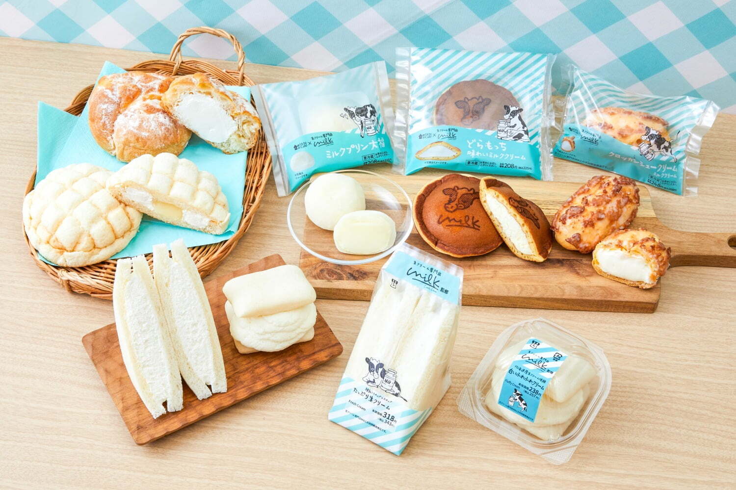 ローソン×生クリーム専門店ミルクの新作コラボ、“生クリームたっぷり”シュークリーム＆サンドイッチ