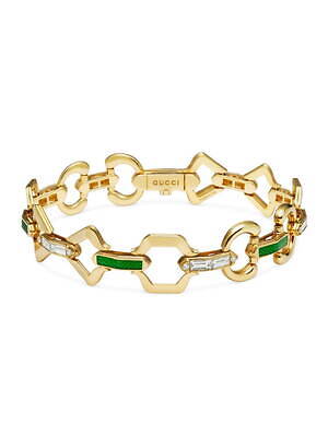 新作【グッチ】18K ホースビット ダイヤ チェーン ブレスレット GUCCI(グッチ) 18Kダイヤモンドチェーンブレスレットホース