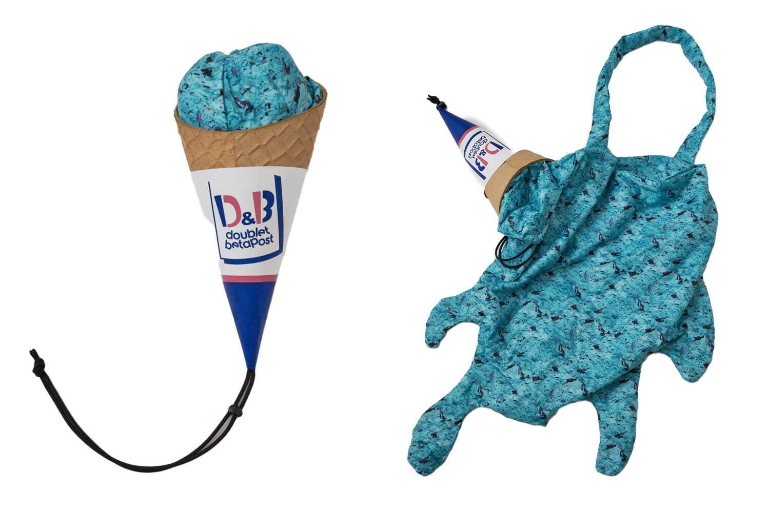 スピンドル｜ダブレット“まるでアイスクリーム”パッカブル仕様のバッグ、“ポップコーンバケット風”バッグも