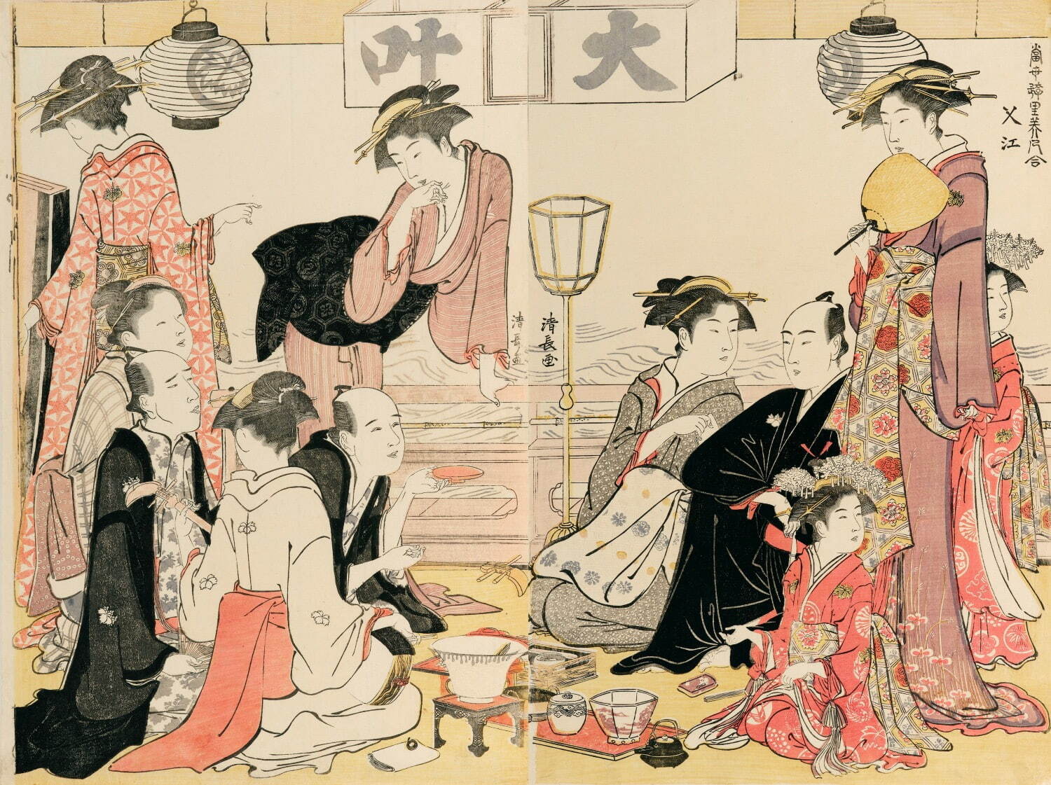 昭和レトロ 丸型 着物女性 舞子 美人画 日本画 風景画 桜 山水 詩文 絵画 昭和レトロ 丸型 着物女性 舞子 美人画 日本画 風景画 桜 山水 詩文