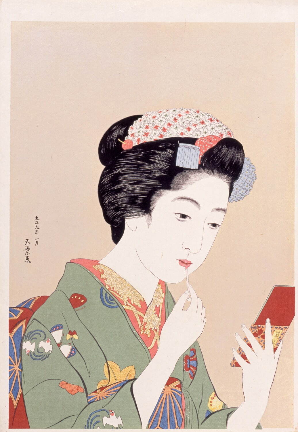 橋口五葉 《紅筆持てる女》 ［後期展示］