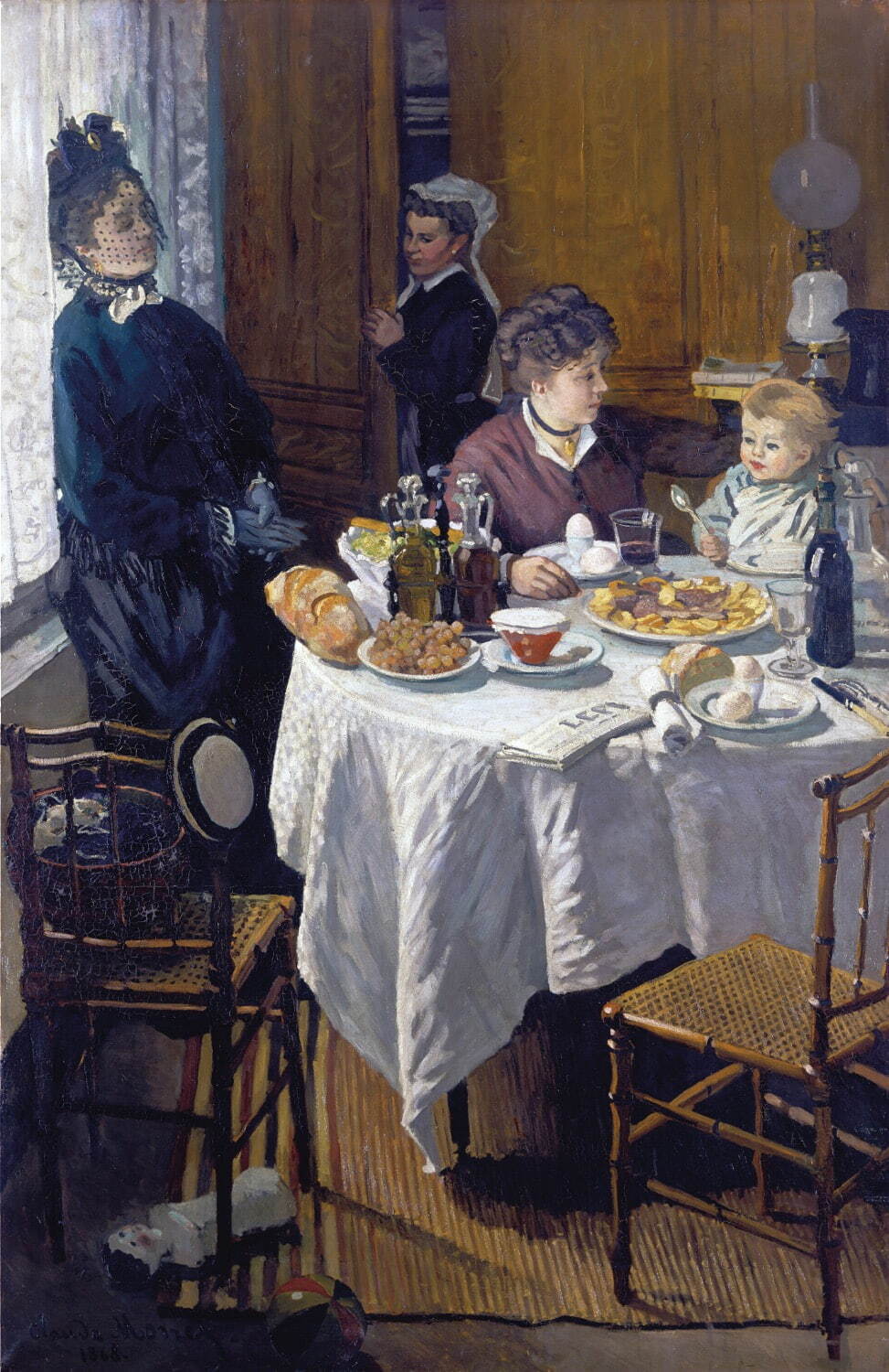 クロード・モネ 《昼食》 1868-69年
油彩、カンヴァス　231.5×151.5cm　シュテーデル美術館
© Städel Museum, Frankfurt am Main