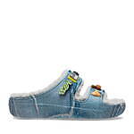 アトモス×クロックス限定サンダル、スタッズ＆チェーン付き厚底ソールやデニム風アッパー｜写真9