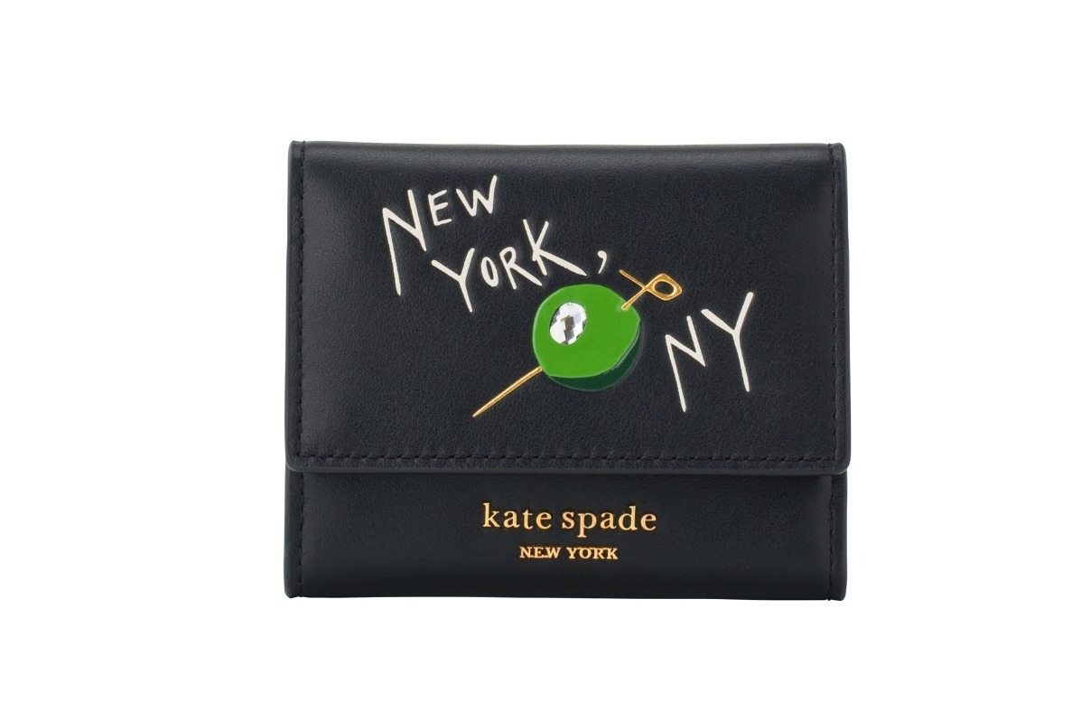 【新品】Kate Spade 名刺入れ ニューヨークデザイン(マティーニ) ケイト・スペード23年秋ウォレット、“マティーニ”モチーフの