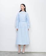 ミュベールの2023年秋冬ワンピース、チュールを重ねたベロアドレス＆シャツワンピース｜写真12