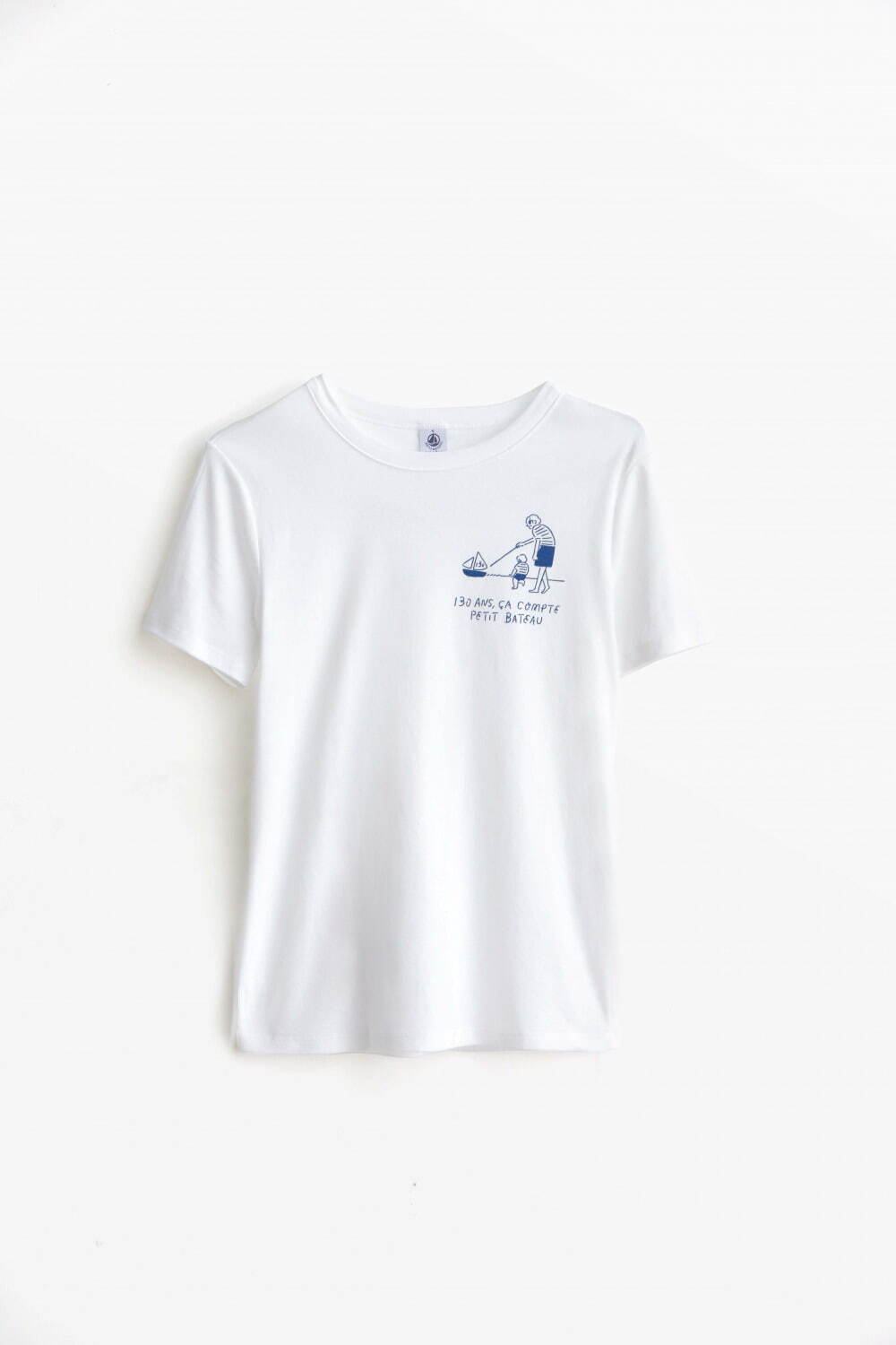 プチバトー×長場雄“親子”モチーフの大人&キッズTシャツ、擬人化した