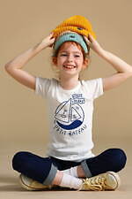 プチバトー×長場雄“親子”モチーフの大人＆キッズTシャツ、擬人化したヨットの帆をプリント｜写真1