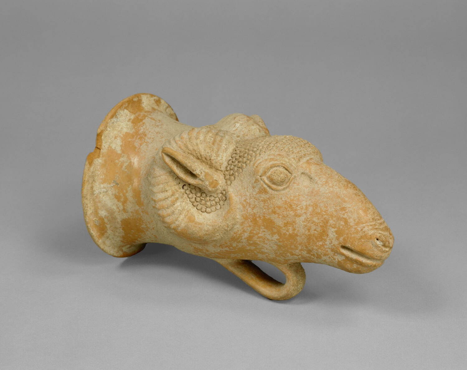 《山羊頭形リュトン》イラン、ギーラーン地方 アケメネス朝時代・前6～前5世紀