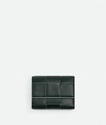 Bottega Veneta ダークグリーン レザーチャーム ボッテガヴェネタ BOTTEGA VENETA 財布 二つ折り財布 折りたたみ