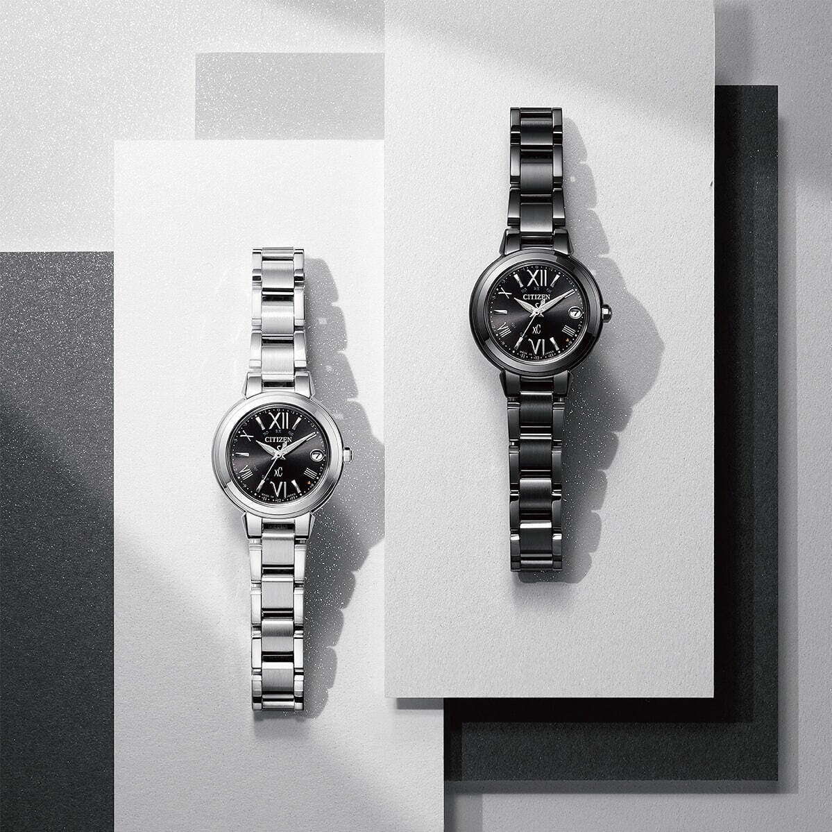 シチズン クロスシー“シンプル×小ぶりサイズ”の新作ウィメンズ腕時計、艶やかなブラック文字盤で｜写真3