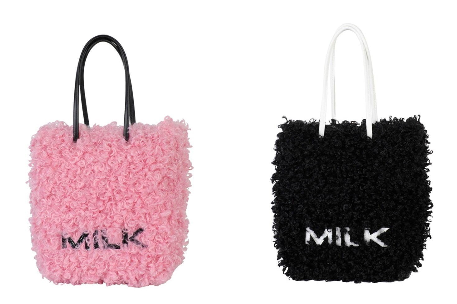 ヘッドウェア｜ミルク新作“プードル”着想のもこもこバッグ、イヤーマフやレッグウォーマーも