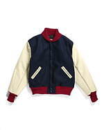 エンジニアド ガーメンツ×米アルビオンのバーシティジャケット、オリーブ・ネイビー・グレーの別注色で｜写真5