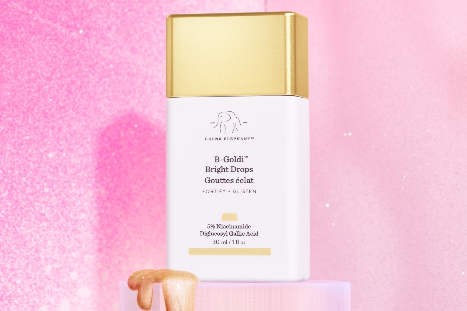 ドランク エレファント23年冬コスメ 、“シャンパンゴールド”に輝くマルチ美容液でツヤ素肌へ