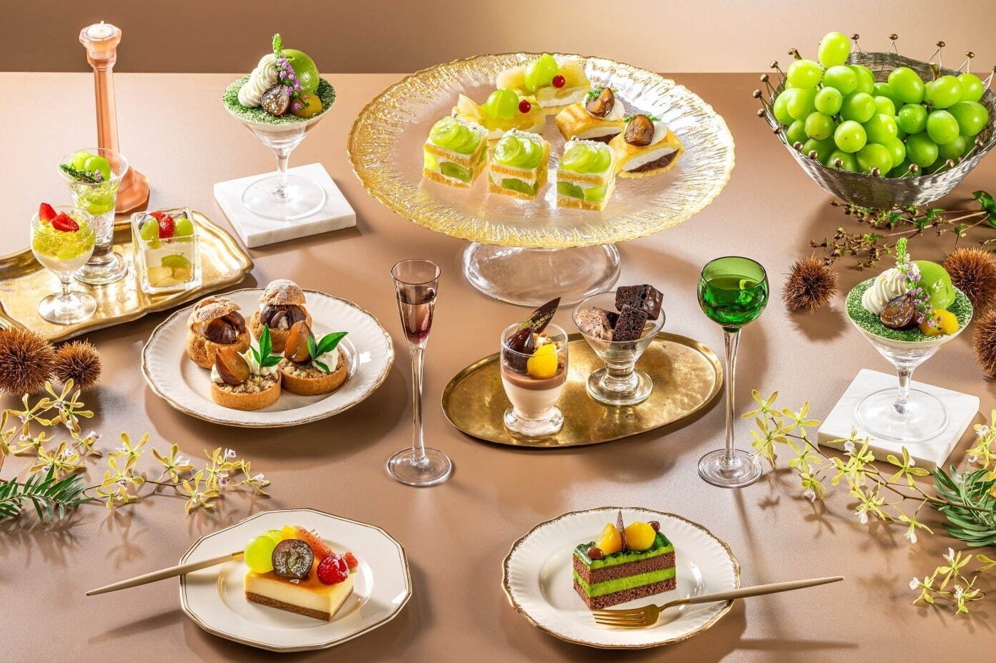 大粒のシャインマスカット＆芳醇な栗の秋ナイトスイーツブッフェ、横浜ベイシェラトン ホテル＆タワーズで