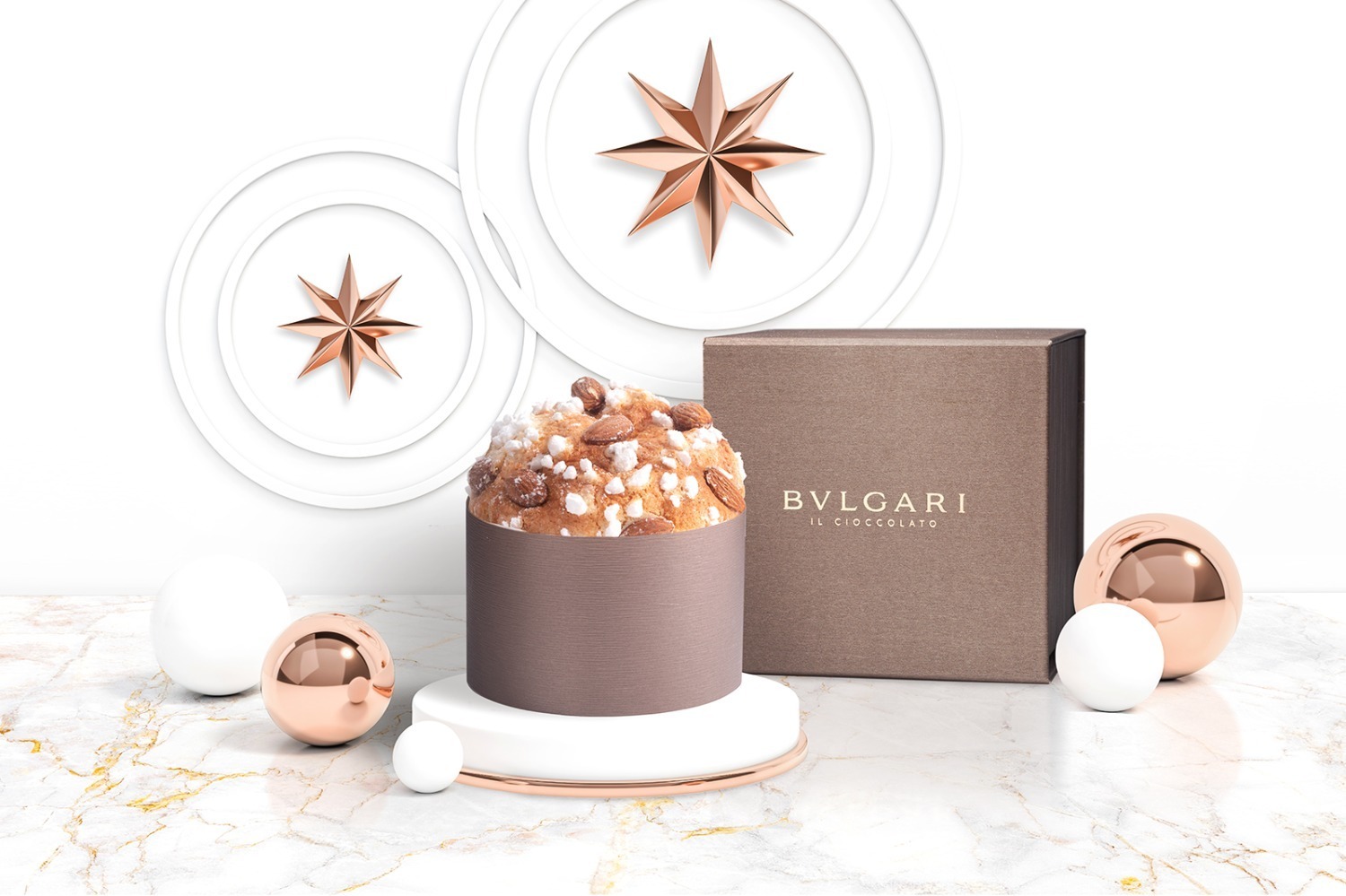 ブルガリ イル・チョコラート 松屋銀座,ブルガリ ギンザ バー ,ブルガリイルカフェ 阪急うめだ本店「パネットーネ」