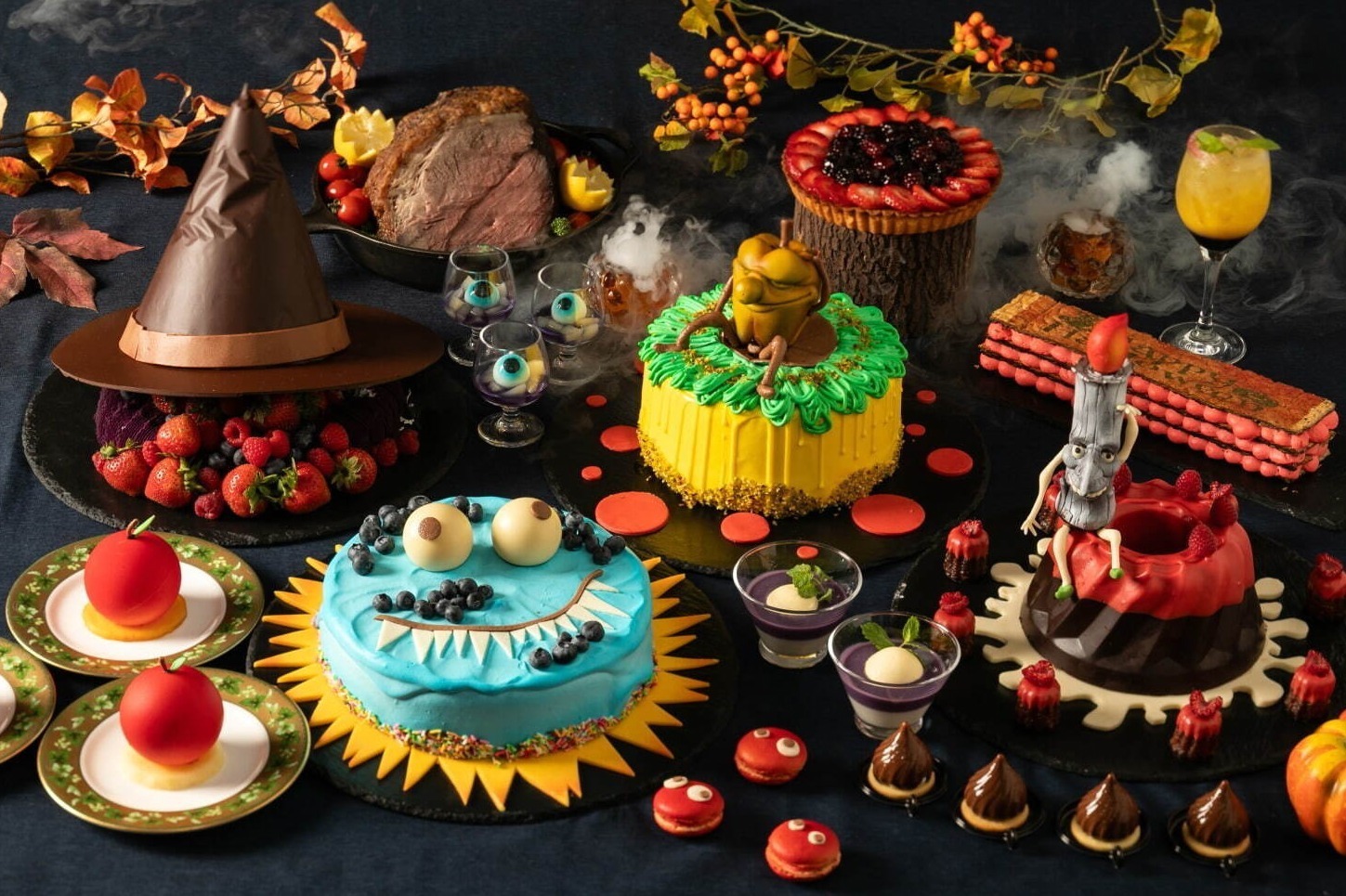 デザートビュッフェ｜新横浜プリンスホテルのハロウィンスイーツナイトブッフェ、“まるで魔法!?”ユニークなケーキやパフェ