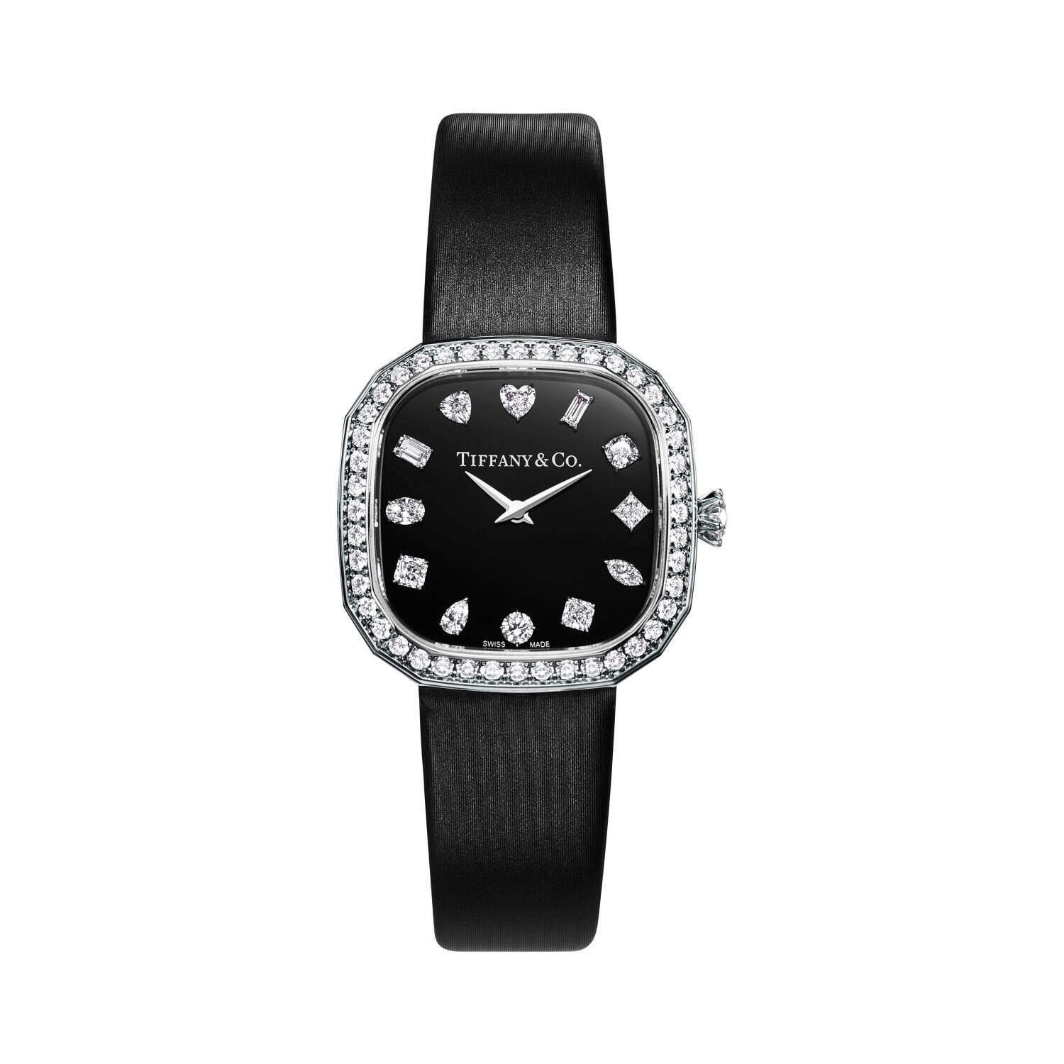ティファニー新作腕時計、“クッション”型ケース＆ハートなど12種ダイヤモンドを配した文字盤｜写真3