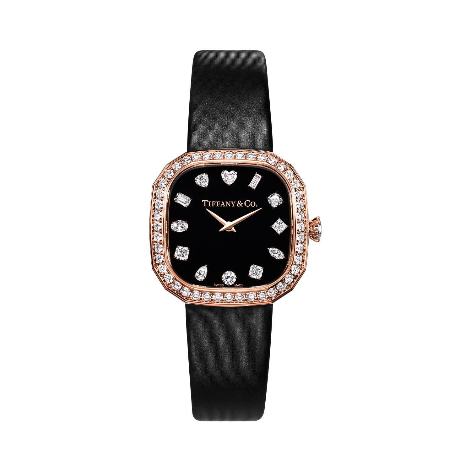 ティファニー新作腕時計、“クッション”型ケース＆ハートなど12種ダイヤモンドを配した文字盤｜写真2