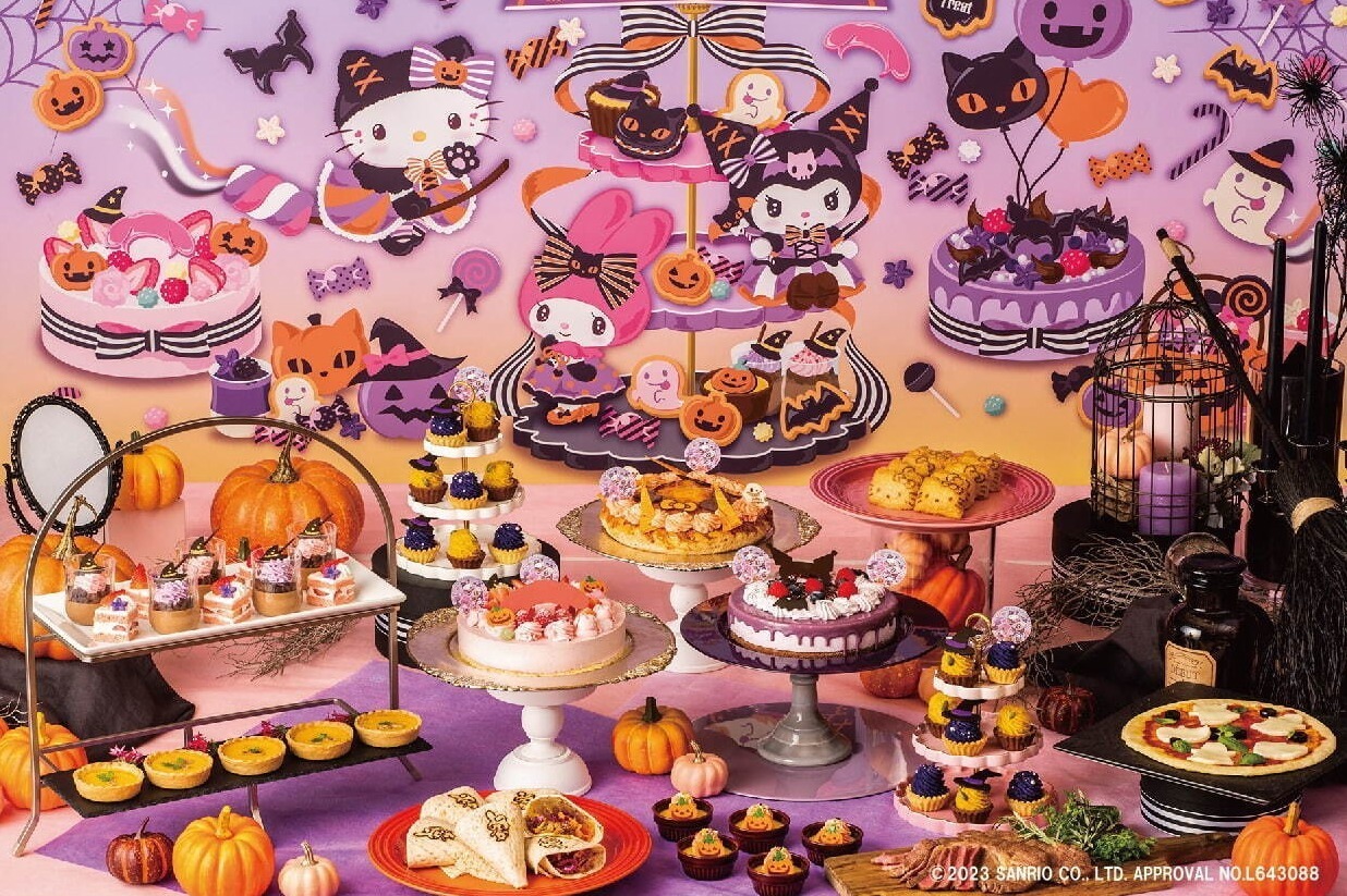 “ハローキティ・マイメロディ・クロミ”のハロウィンブッフェ、京王プラザホテル八王子で