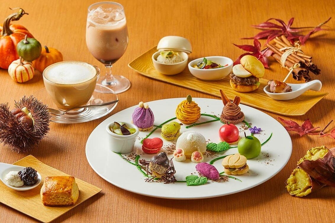 “うさぎ×秋の味覚”アフタヌーンティーがハイアット リージェンシー 東京で、芋栗かぼちゃモンブラン