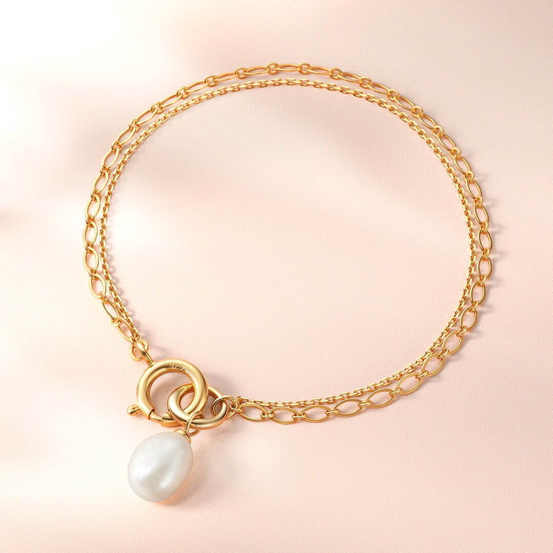 SV(YGc) Bracelet / Baroque Pearl 12,100円