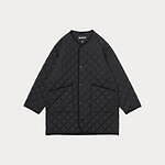 バブアーのキルティングジャケット“ノーカラー”のミドル丈、ビューティー＆ユース別注で｜写真5