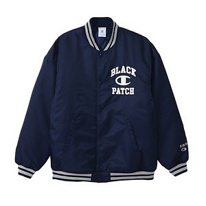 チャンピオン ブラックアイパッチ スウェット 取扱注意 大きいサイズ ゆるだぼ チャンピオン×ブラック アイ パッチ、「取扱注意」＆Cロゴの