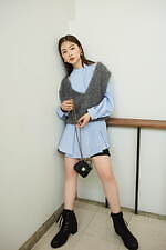 スナイデル23年秋新作、繊細レースのキャミワンピ＆ふわふわシャギーニットカーディガン｜写真7