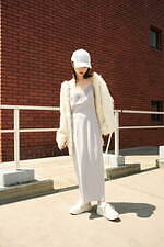 スナイデル23年秋新作、繊細レースのキャミワンピ＆ふわふわシャギーニットカーディガン｜写真6