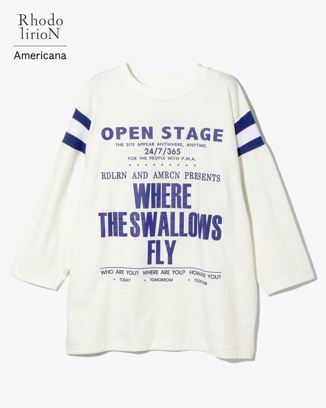ロドリリオン×アメリカーナ、ロックコンサート風プリントカットソー＆ツバメ刺繍のブーツカットジーンズ｜写真7