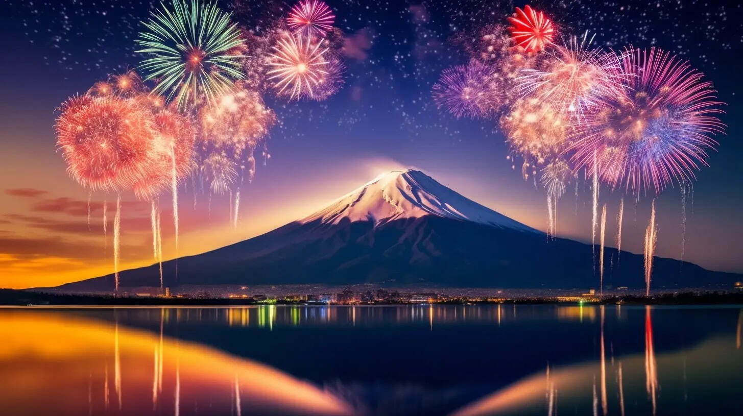「山中湖花火音楽祭」富士山をバックに約10,000発の花火×音楽、日中はDJ音楽フェスも｜写真1