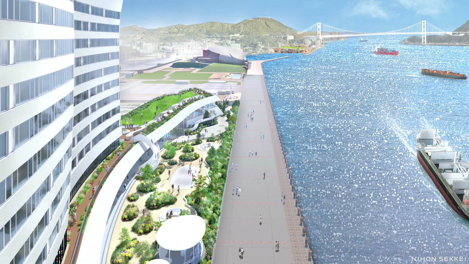 星野リゾート「リゾナーレ下関」25年12月開業 - 関門海峡望む全室オーシャンビュー、海水プールも｜写真2