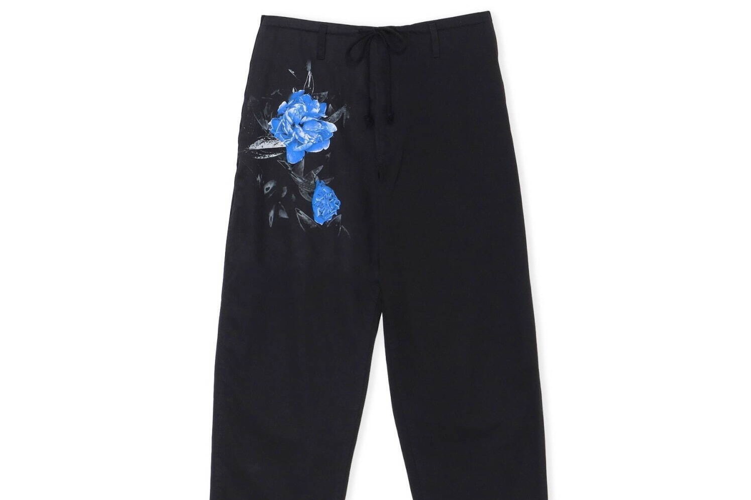 美人画｜ワイルドサイド ヨウジヤマモト新作“バラの花咲く”黒チノパン、レトロな美人画ブルゾンも