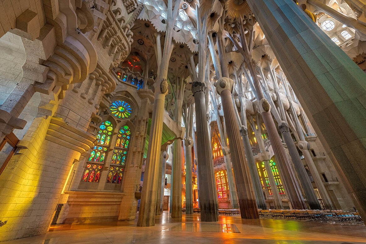 サグラダ・ファミリア聖堂内観、2020年5月撮影
© Fundació Junta Constructora del Temple Expiatori de la Sagrada Família