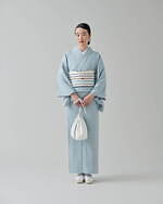 ザ・ヤード 2023年秋冬きもの - 白百合色の結城紬や青空のような久留米絣、切子のガラス帯留も｜写真7