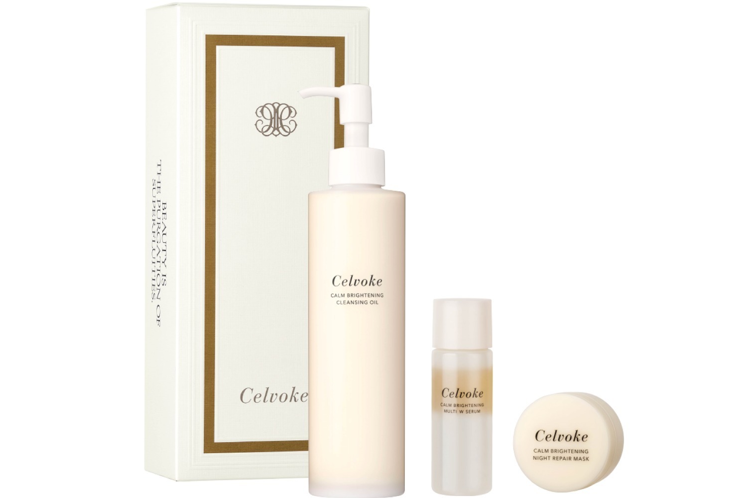 クレンジングオイル｜セルヴォーク23年クリスマスコスメ第2弾、「カーム」ラインの人気クレンジングオイル“現品”やセラム