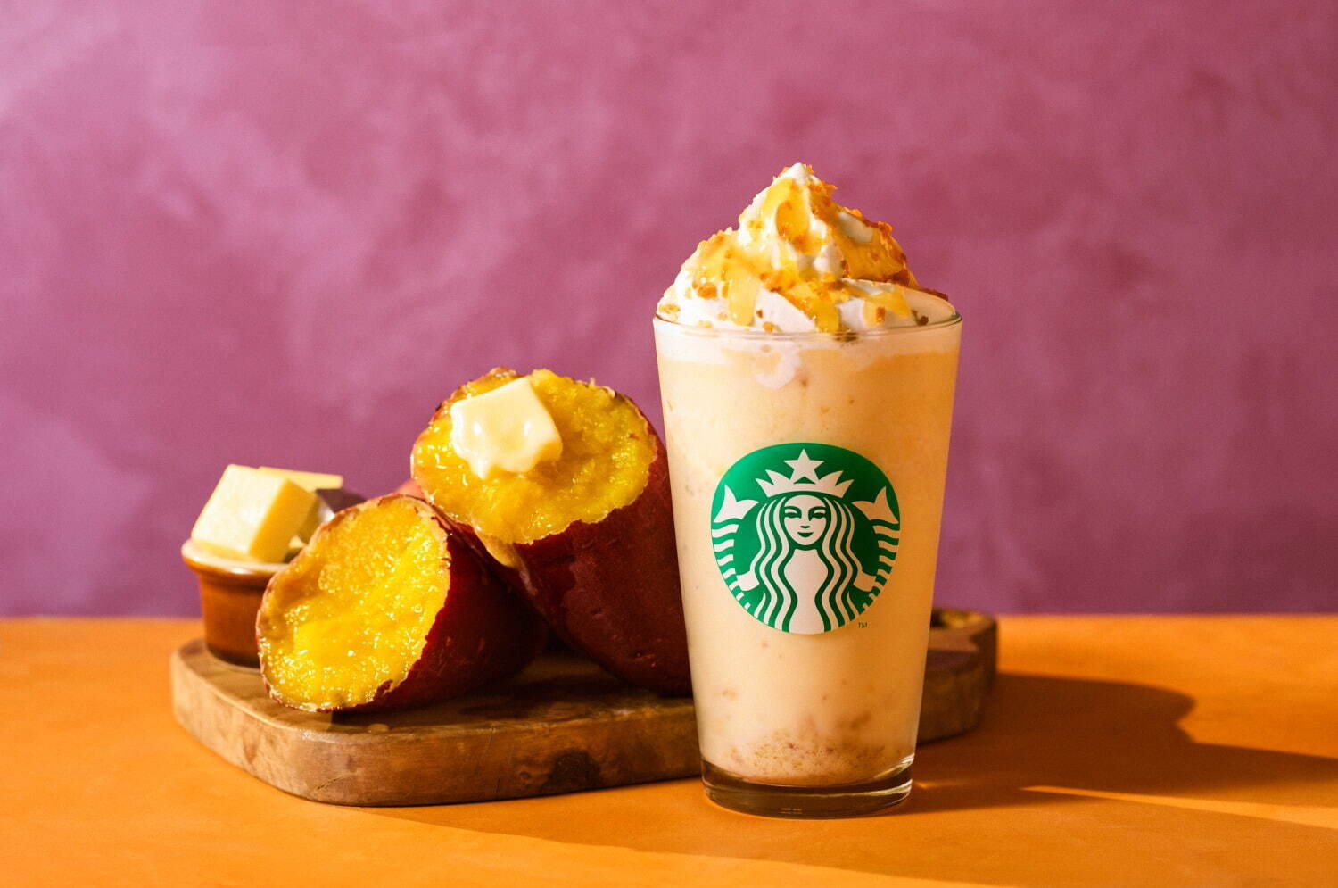 スターバックス新作「おさつ バター フラペチーノ」バター＆はちみつが“じゅわっと”しみ込む焼き芋風