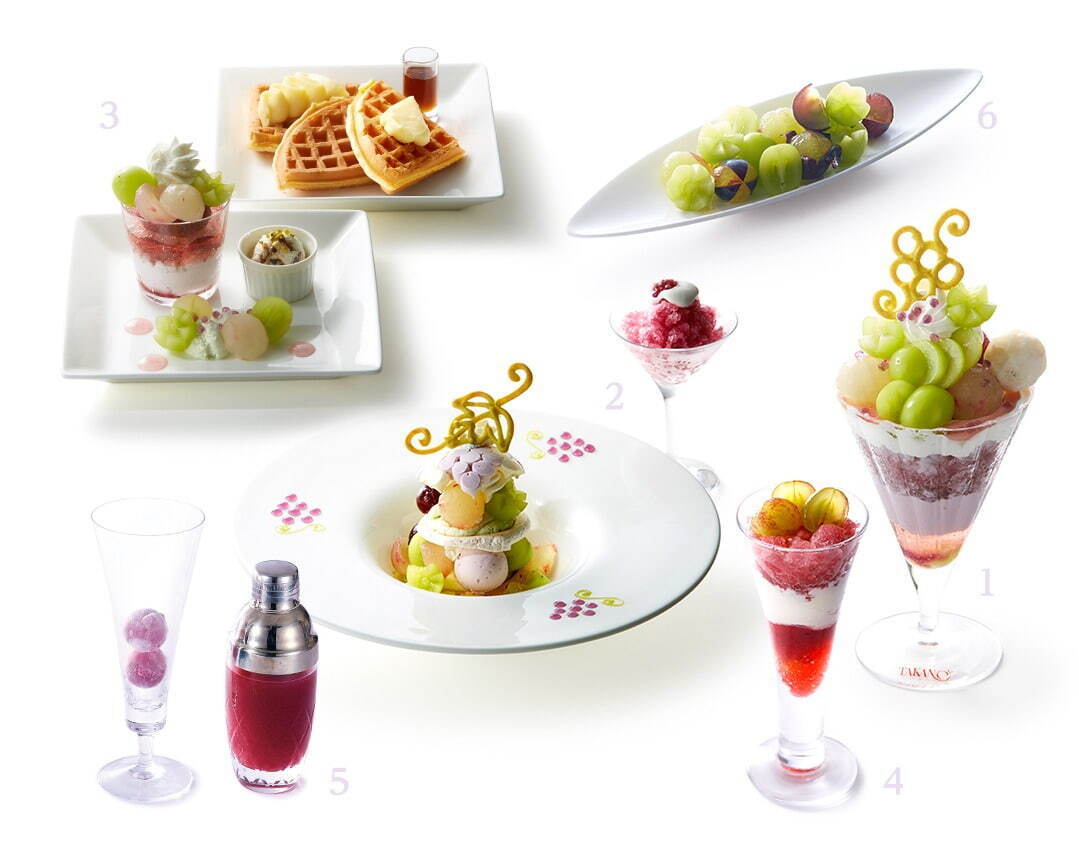 タカノフルーツパーラー(Takano Fruit Parlour) ぶどうスイーツ｜写真2