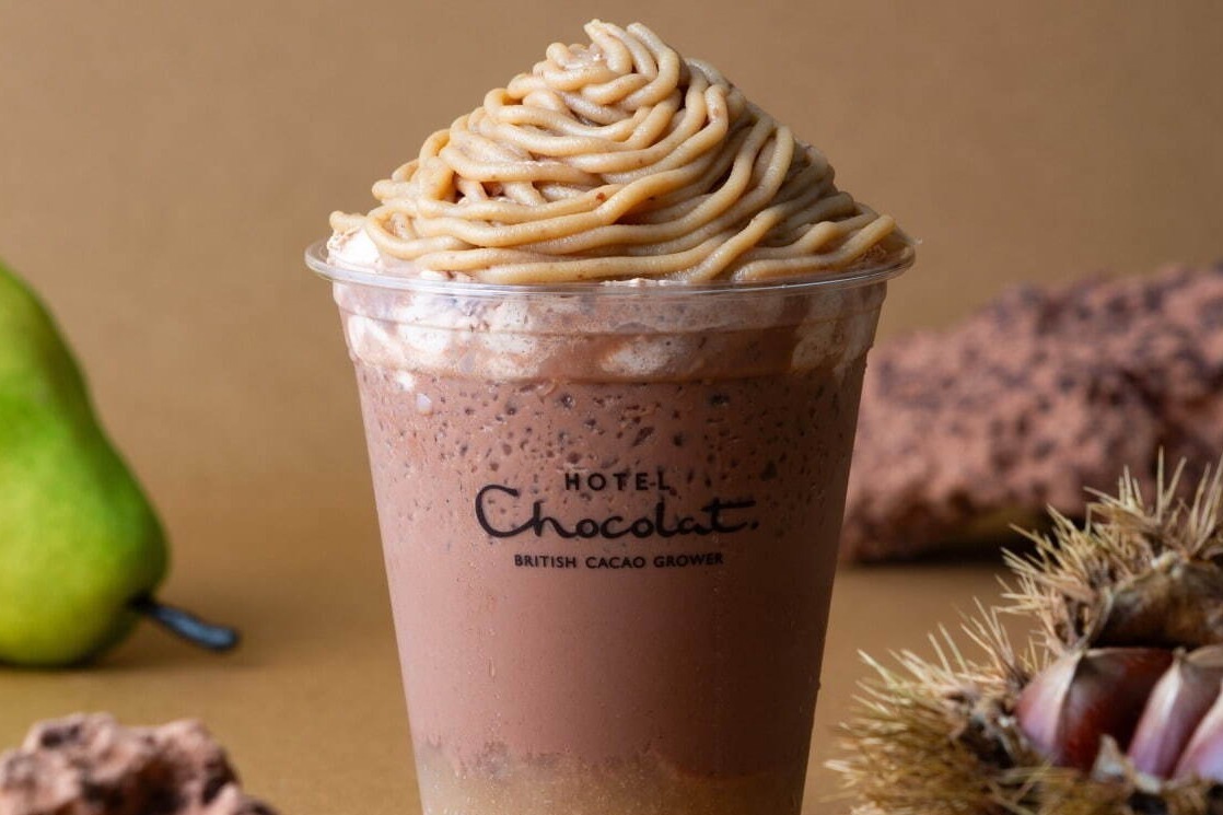ホテルショコラ秋限定「モンブランと洋梨のフラッペ」濃厚マロンクリーム×上品な洋梨のカカオフラッペ