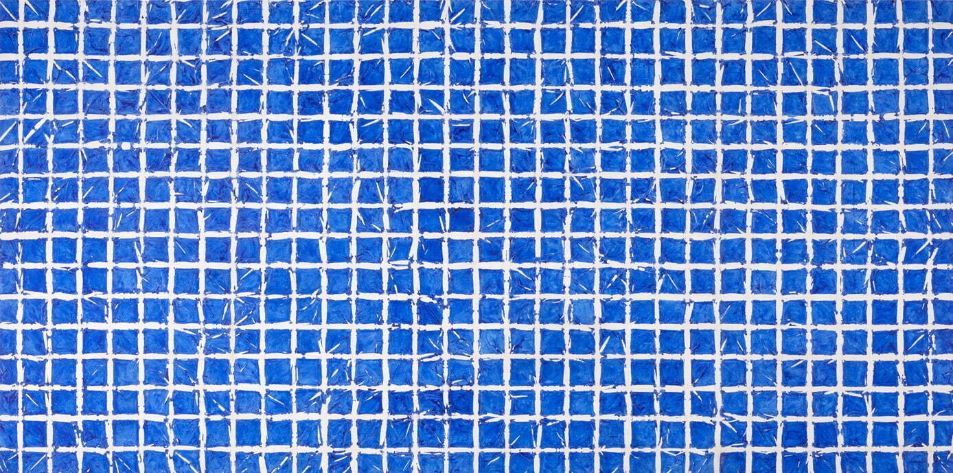 Simon Hantaï, <i width="1388" height="689">TABULA, MEUN,</i> 1975, Acrylic on canvas, 291×584cm
© Archives Simon Hantaï, Adagp, Paris 2023
Photo credits: © Primae / Louis Bourjac