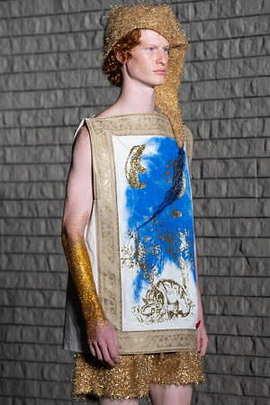 シンヤコヅカ 2024年春夏コレクション、月夜の散歩道｜写真34