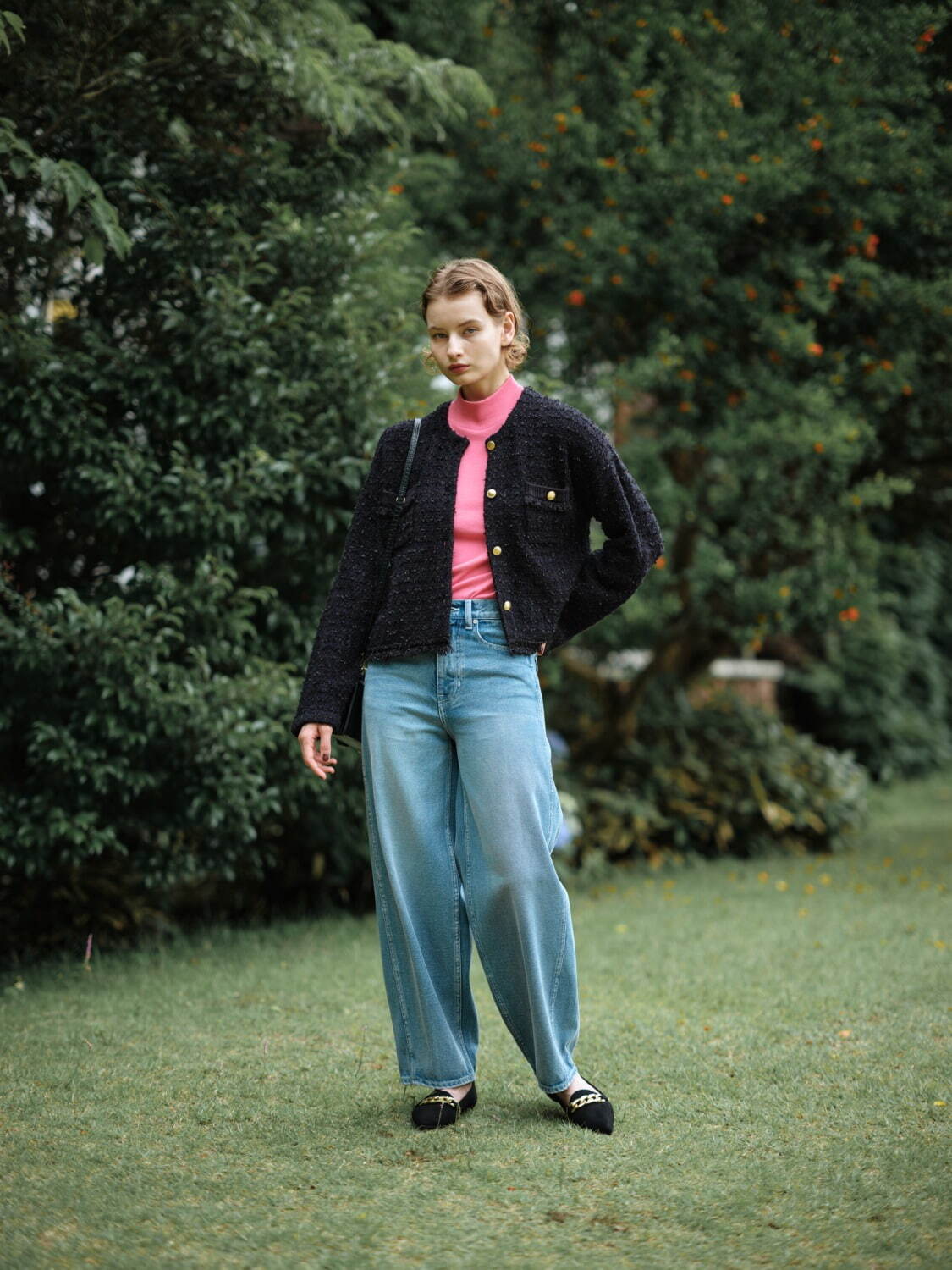 ユナイテッドアローズ グリーンレーベル リラクシング 2023年秋｜female ノーカラージャケット